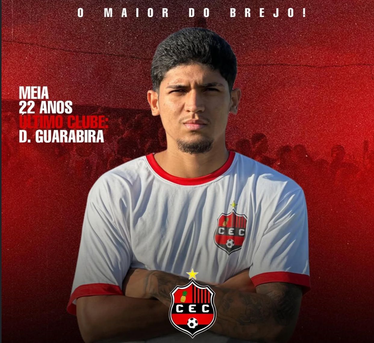 Confiança de Sapé anuncia a contratação de mais um meia ex-Desportiva Guarabira